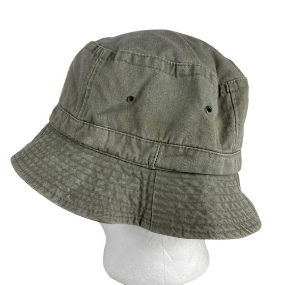 Vintage Gone Fishin’ Get Used To It Bucket Sun Hat L/XL 1990s Funny Gift Summer - Picture 7 of 14